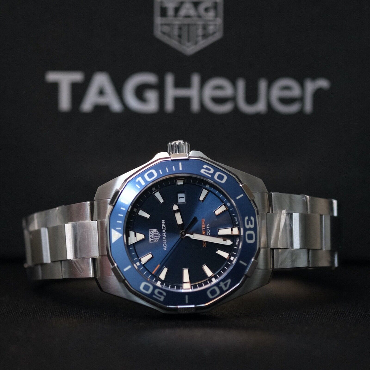 Shop Authentic Tag Heuer Aquaracer Blue Dial Watch for Men - WAY101C.BA0746 - Luxxuri