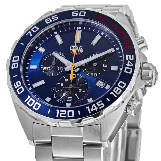 Shop Authentic Tag Heuer Formula 1 Aston Martin Red Bull Racing Blue Dial Silver Steel Strap Watch for Men - CAZ101AB.BA0842 - Luxxuri