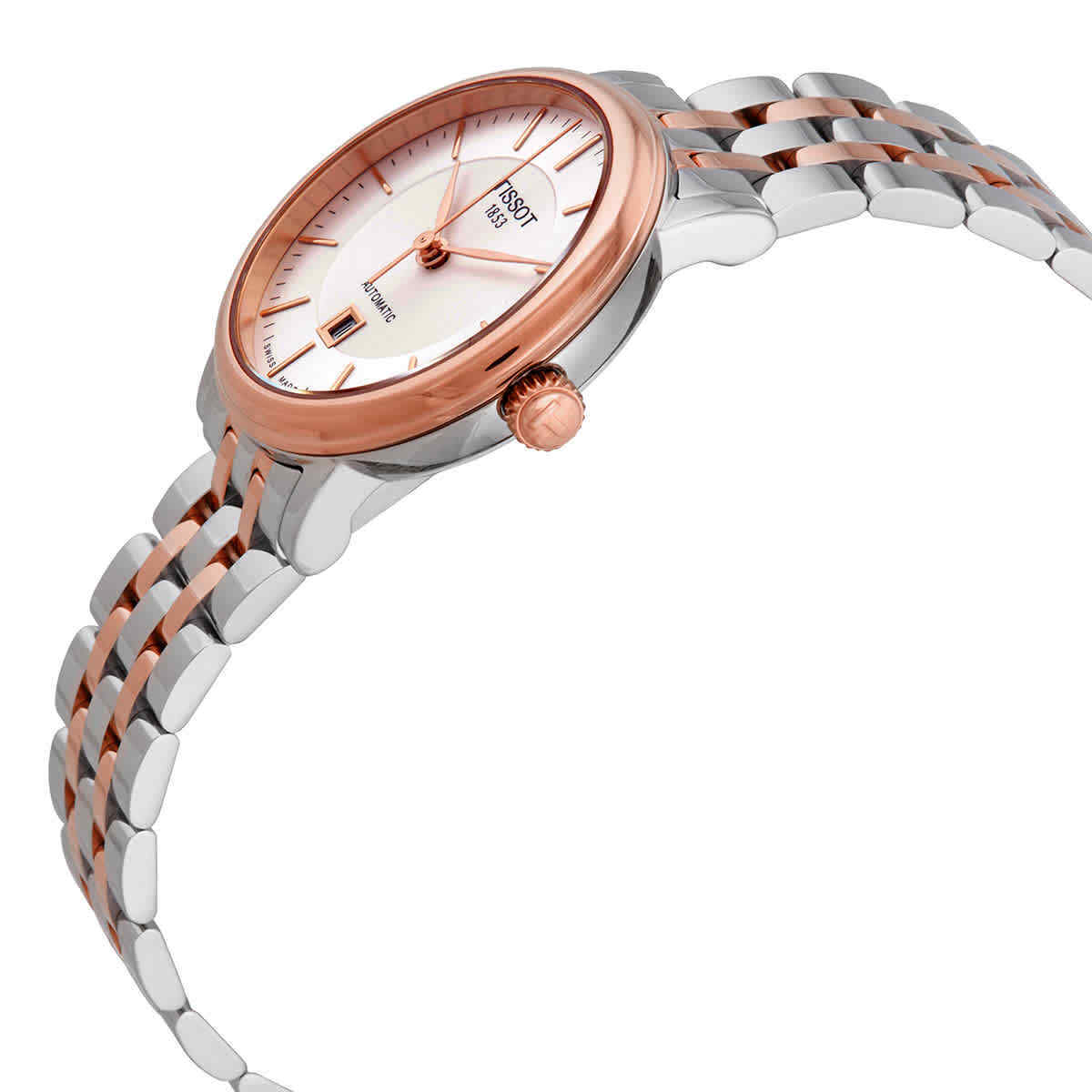 Shop Authentic Tissot T Classic Carson Premium 30 White Dial Two Tone Steel Strap Watch for Women - T122.207.22.031.01 - Luxxuri
