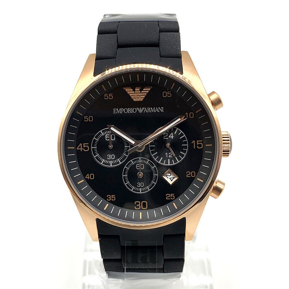 Shop Authentic Emporio Armani Sportivo Black Dial Black Steel Strap Watch For Men - AR5905 - Luxxuri
