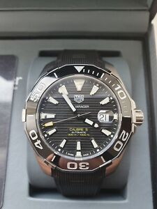 Shop Authentic Tag Heuer Aquaracer Black Dial Watch for Men - WAY201A.FT6142 - Luxxuri