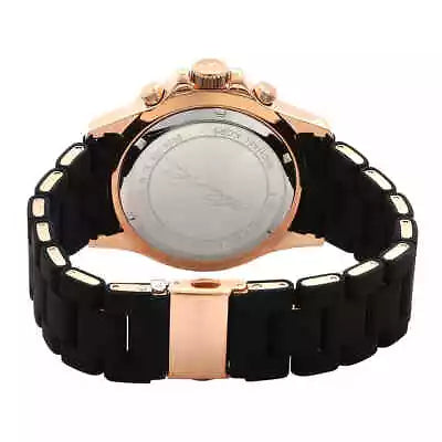 Shop Authentic Michael Kors Everest Chronograph Black Dial Black Silicone Strap Watch For Men - MK9055 - Luxxuri