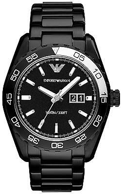 Shop Authentic Emporio Armani Sportivo Quartz Black Dial Black Steel Strap Watch For Men - AR6049 - Luxxuri