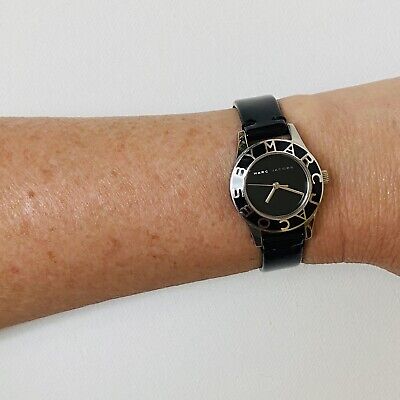 Shop Authentic Marc Jacobs Blade Black Dial Black Leather Strap Watch for Women - MBM1082 - Luxxuri