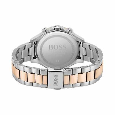 Shop Authentic Hugo Boss Signature Silver Dial Two Tone Steel Strap Watch for Women - 1502567 - Luxxuri