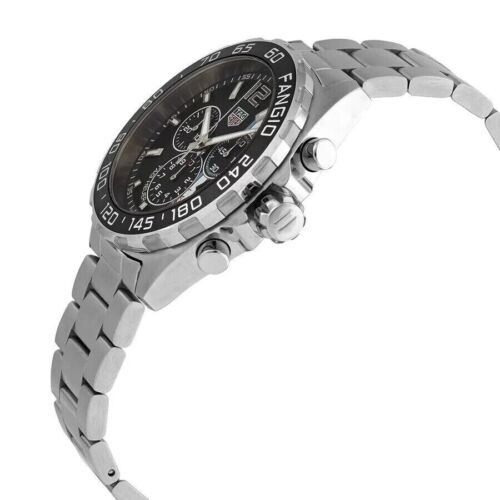Shop Authentic Tag Heuer Formula 1 Chronograph Black Dial Silver Steel Strap Watch for Men - CAZ101H.BA0842 - Luxxuri
