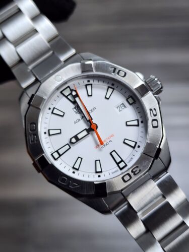 Shop Authentic Tag Heuer Aquaracer White Dial Watch for Men - WBD1111.BA0928 - Luxxuri