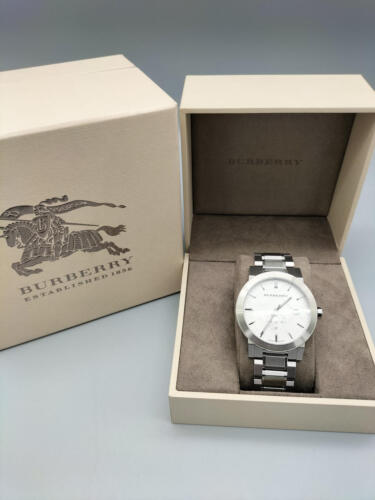 Shop Authentic Burberry The City Silver Dial Silver Steel Strap Watch for Men - BU9900 - Luxxuri