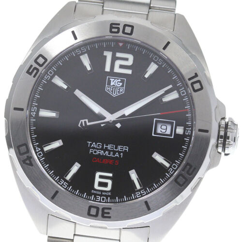 Shop Authentic Tag Heuer Formula 1 Automatic Black Dial Silver Steel Strap Watch for Men - WAZ2113.BA0875 - Luxxuri