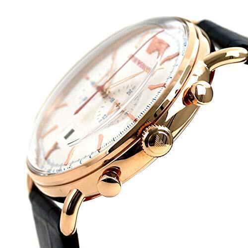 Shop Authentic Emporio Armani Aviator Silver Dial Blue Leather Strap Watch For Men - AR11123 - Luxxuri