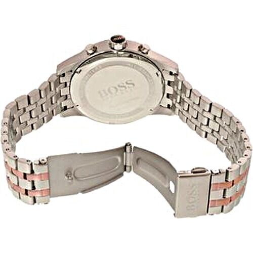 Hugo Boss Jet Chronograph Silver Dial Two Tone Steel Strap Watch for Men - 1513385