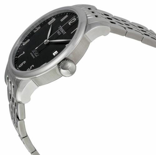 Shop Authentic Tissot T Classic Powermatic 80 Black Dial Silver Steel Strap Watch For Men - T41.1.483.52 - Luxxuri