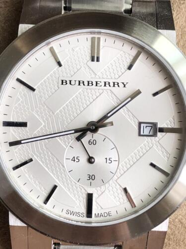 Shop Authentic Burberry The City Silver Dial Silver Steel Strap Watch for Men - BU9900 - Luxxuri