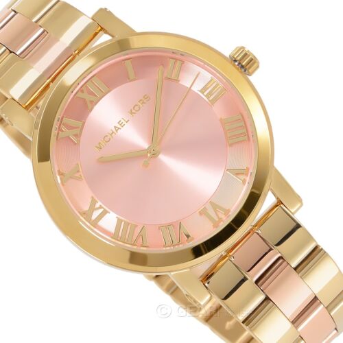 Shop Authentic Michael Kors Norie Gold Dial Two Tone Steel Strap Watch for Women - MK3586 - Luxxuri