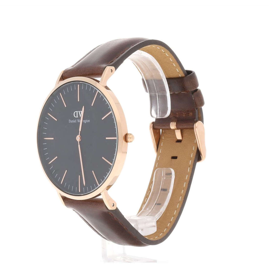 Shop Authentic Daniel Wellington Classic St Mawes Black Dial Brown Leather Strap Watch For Men - DW00100124 - Luxxuri