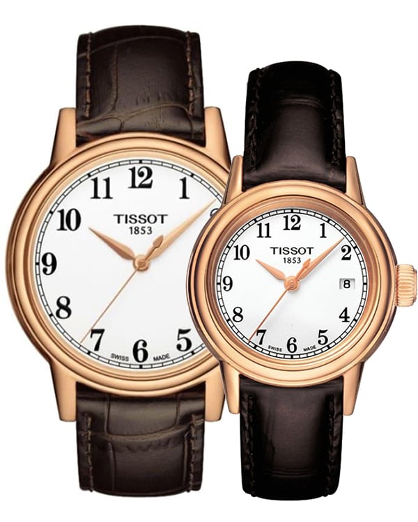Shop Authentic Tissot T Classic Carson Quartz White Dial Brown Leather Strap Watch for Men - T085.410.36.012.00 - Luxxuri