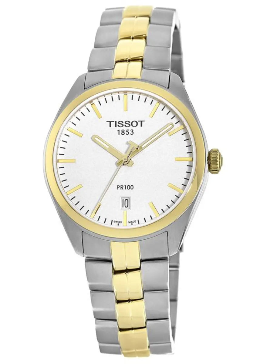 Shop Authentic Tissot T Classic PR 100 White Dial Two Tone Steel Strap Watch for Men - T101.410.22.031.00 - Luxxuri