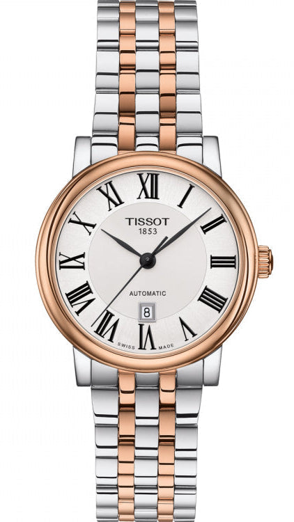 Shop Authentic Tissot T Classic Carson Premium 30 White Dial Two Tone Steel Strap Watch for Women - T122.207.22.033.00 - Luxxuri