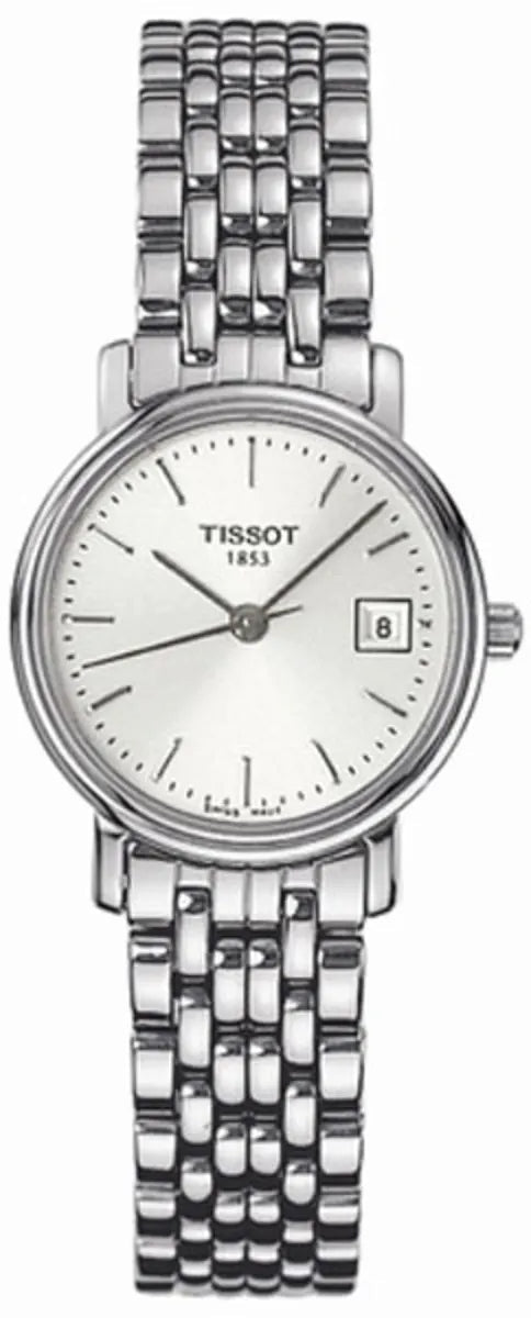 Shop Authentic Tissot T Classic Desire White Dial Silver Steel Strap Watch for Women - T52.1.281.31 - Luxxuri