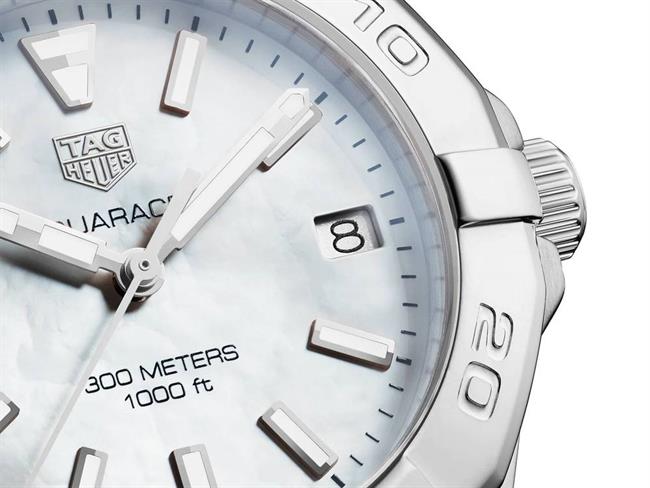 Shop Authentic Tag Heuer Aquaracer White Mother of Pearl Dial Watch for Women - WBD1311.BA0740 - Luxxuri