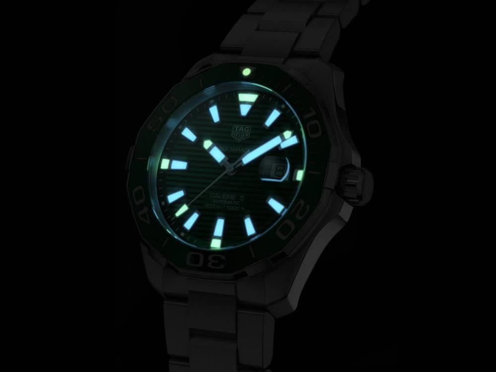 Shop Authentic Tag Heuer Aquaracer Green Dial Watch for Men - WAY201S.BA0927 - Luxxuri