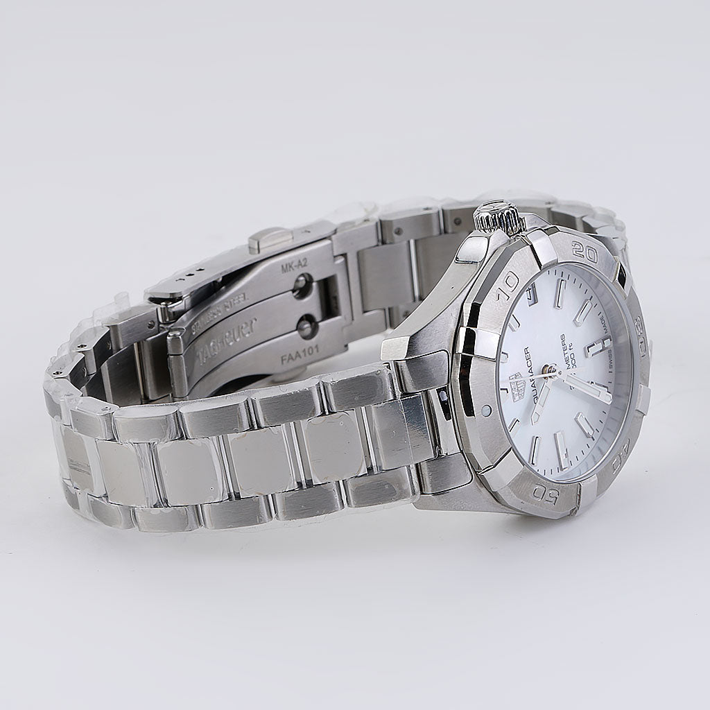 Shop Authentic Tag Heuer Aquaracer White Mother of Pearl Dial Watch for Women - WBD1311.BA0740 - Luxxuri