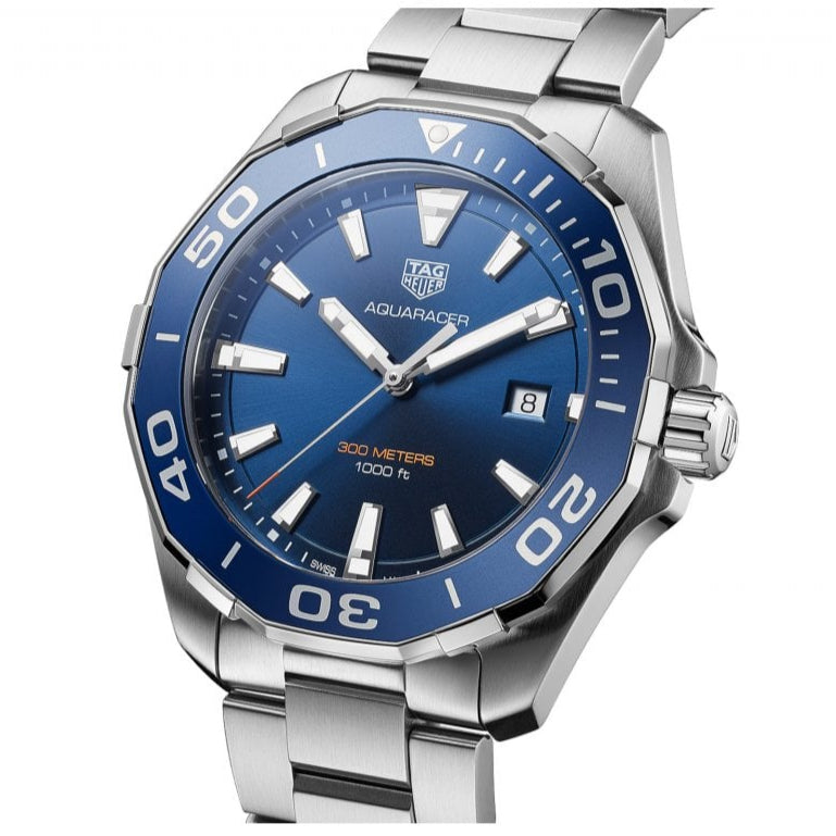 Shop Authentic Tag Heuer Aquaracer Blue Dial Watch for Men - WAY101C.BA0746 - Luxxuri