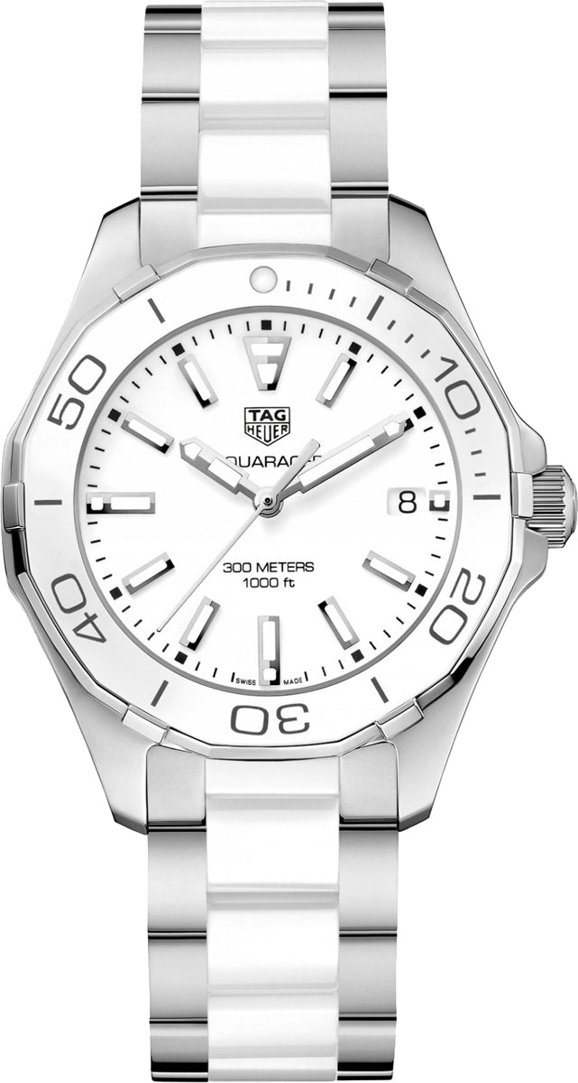Shop Authentic Tag Heuer Aquaracer White Dial Watch for Women - WAY131B.BA0914 - Luxxuri