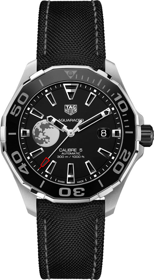 Shop Authentic Tag Heuer Aquaracer Moon Black Dial Watch for Men - WAY201J.FC6370 - Luxxuri