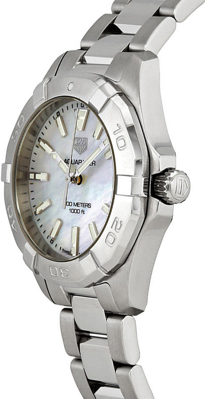 Shop Authentic Tag Heuer Aquaracer White Mother of Pearl Dial Watch for Women - WBD1311.BA0740 - Luxxuri