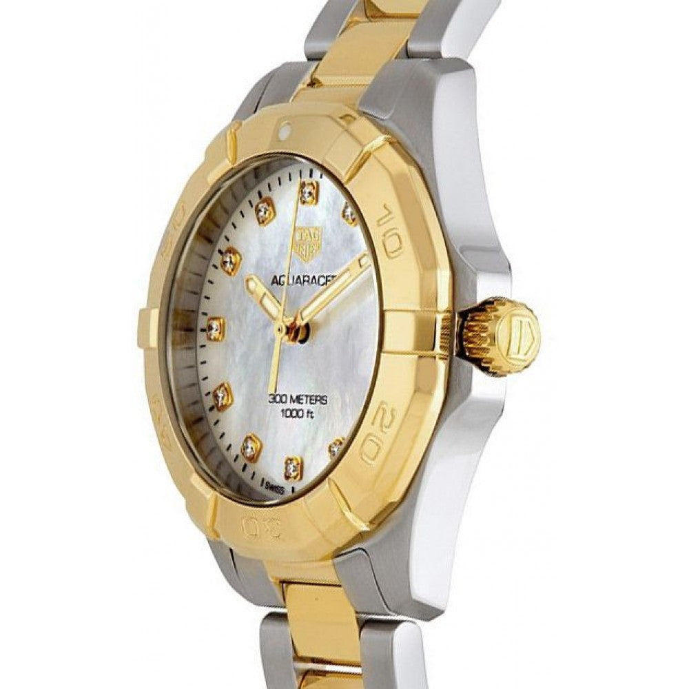 Shop Authentic Tag Heuer Aquaracer White Mother of Pearl Dial Watch for Women - WBD1322.BB0320 - Luxxuri