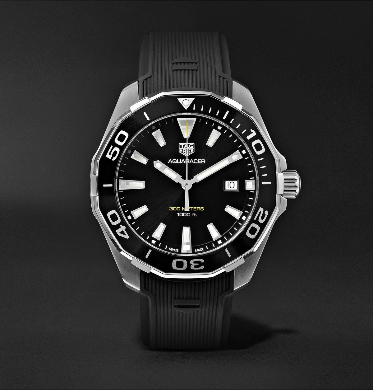Shop Authentic Tag Heuer Aquaracer Black Dial Watch for Men - WAY101A.FT6141 - Luxxuri