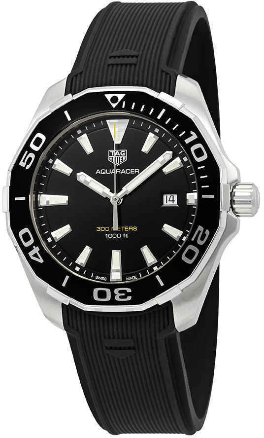 Shop Authentic Tag Heuer Aquaracer Black Dial Watch for Men - WAY101A.FT6141 - Luxxuri