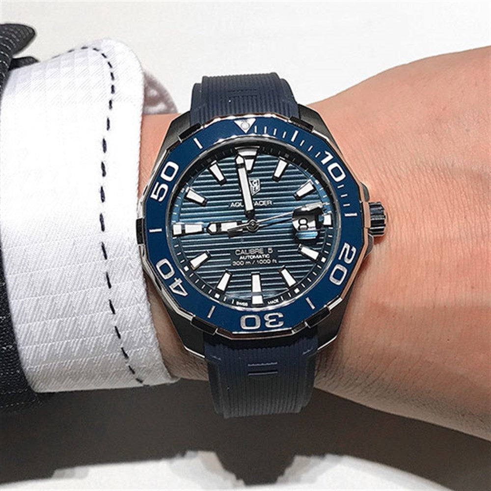 Shop Authentic Tag Heuer Aquaracer Blue Dial Watch for Men - WAY201B.FT6150 - Luxxuri