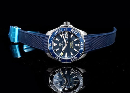 Shop Authentic Tag Heuer Aquaracer Blue Dial Watch for Men - WAY201B.FT6150 - Luxxuri