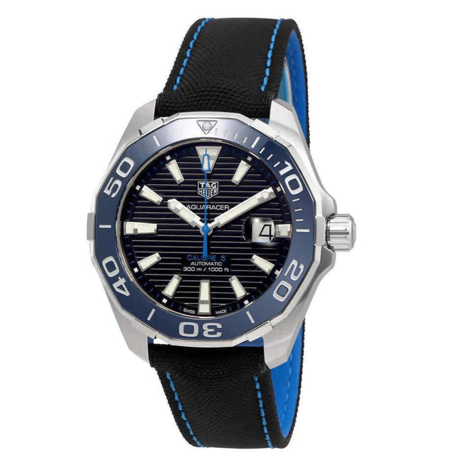 Shop Authentic Tag Heuer Aquaracer Black Dial Watch for Men - WAY201C.FC6395 - Luxxuri