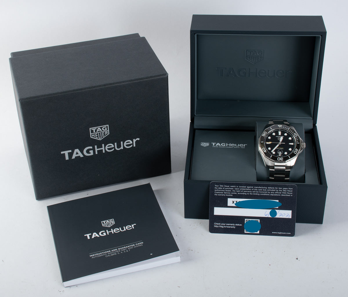 Shop Authentic Tag Heuer Aquaracer Professional 300 Automatic Black Dial Silver Steel Strap Watch for Men - WBP201A.BA0632 - Luxxuri