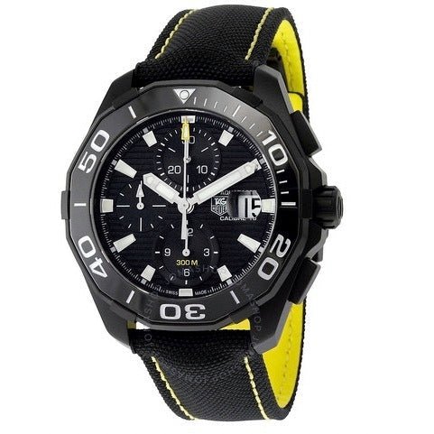 Shop Authentic Tag Heuer Aquaracer PVD Black Dial Watch for Men - CAY218A.FC6361 - Luxxuri