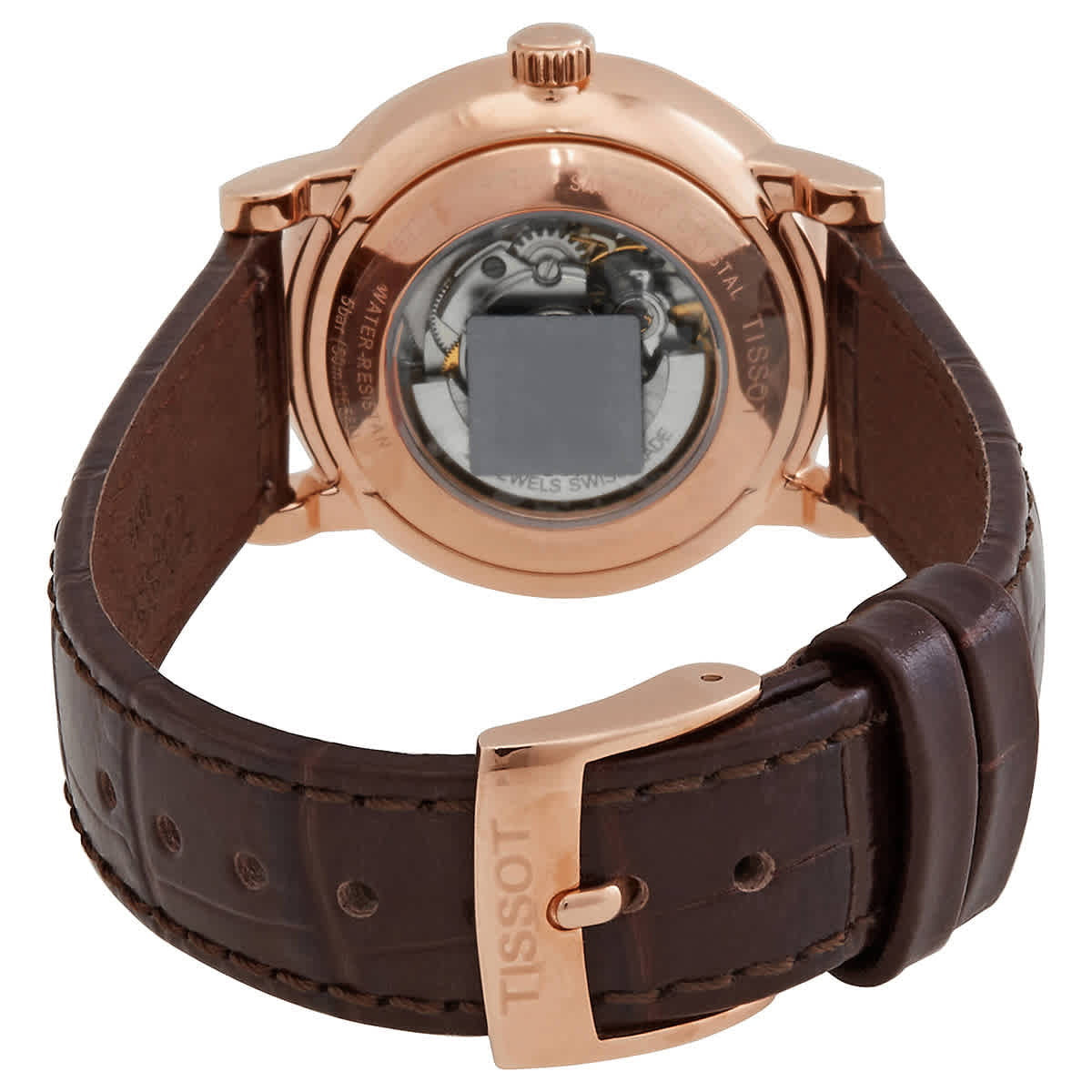 Shop Authentic Tissot T Classic Carson White Dial Brown Leather Strap Watch For Women - T085.207.36.013.00 - Luxxuri