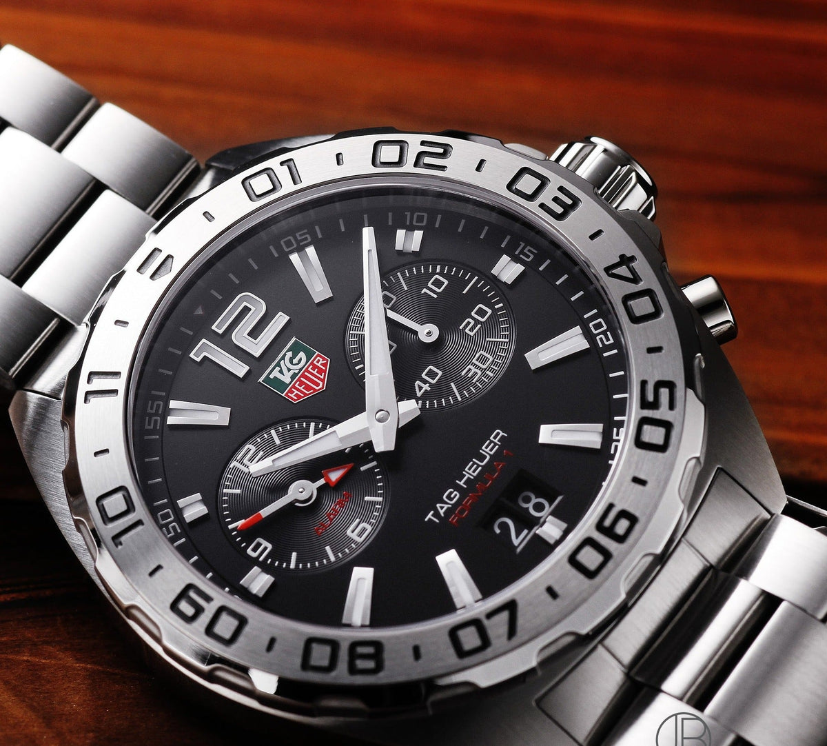 Shop Authentic Tag Heuer Formula 1 Black Dial Silver Steel Strap Watch for Men - WAZ111A.BA0875 - Luxxuri