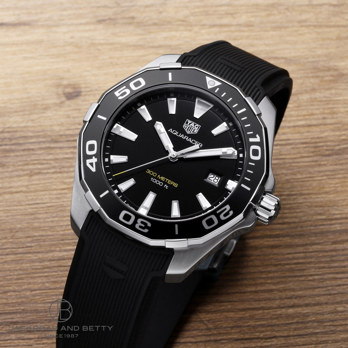 Shop Authentic Tag Heuer Aquaracer Black Dial Watch for Men - WAY101A.FT6141 - Luxxuri