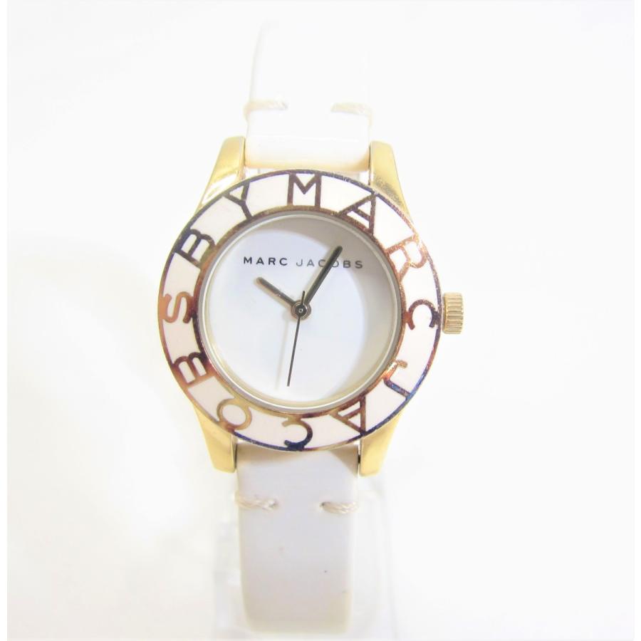 Shop Authentic Marc Jacobs Blade White Dial White Leather Strap Watch for Women - MBM1098 - Luxxuri
