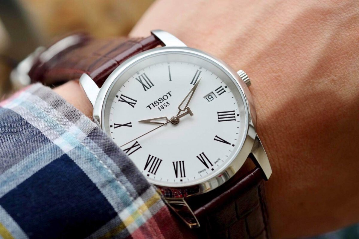 Shop Authentic Tissot T Classic Dream White Dial Brown Leather Strap Watch for Men - T033.410.16.013.01 - Luxxuri