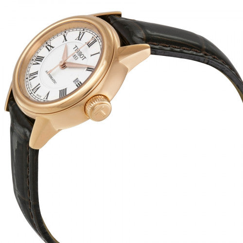 Shop Authentic Tissot T Classic Carson White Dial Brown Leather Strap Watch For Women - T085.207.36.013.00 - Luxxuri