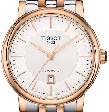 Shop Authentic Tissot T Classic Carson Premium 30 White Dial Two Tone Steel Strap Watch for Women - T122.207.22.031.01 - Luxxuri