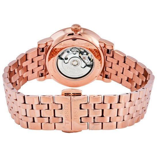 Shop Authentic Tissot T Classic Carson Premium White Dial Rose Gold Steel Strap Watch for Women - T122.207.33.031.00 - Luxxuri