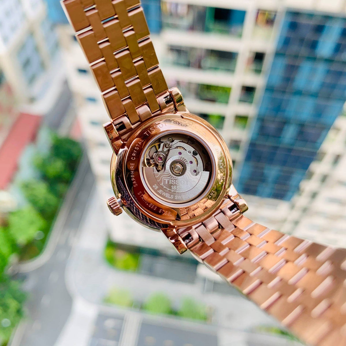 Shop Authentic Tissot T Classic Carson Premium White Dial Rose Gold Steel Strap Watch for Women - T122.207.33.031.00 - Luxxuri