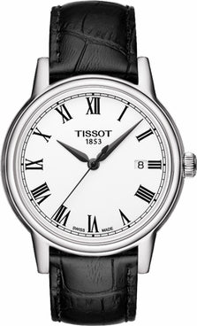 Shop Authentic Tissot T Classic Carson White Dial Black Leather Strap Watch for Men - T085.410.16.013.00 - Luxxuri