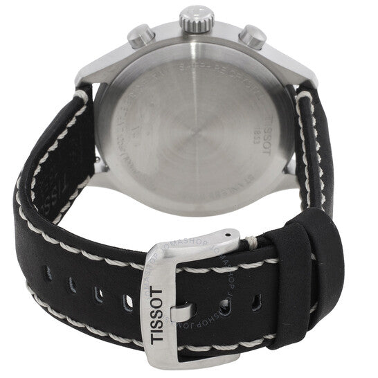 Shop Authentic Tissot Chrono XL Vintage Quartz Black Dial Black Leather Strap Watch For Men - T116.617.16.062.00 - Luxxuri