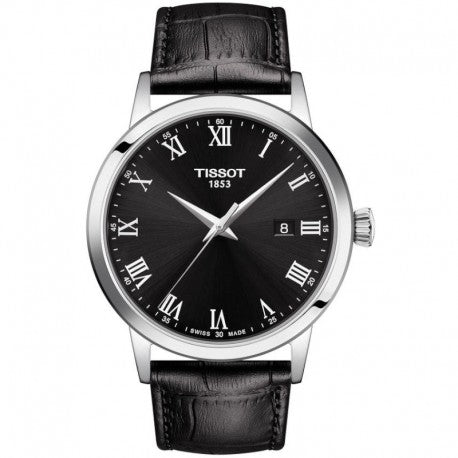 Shop Authentic Tissot T Classic Dream Black Dial Black Leather Strap Watch for Men - T122.410.16.053.00 - Luxxuri